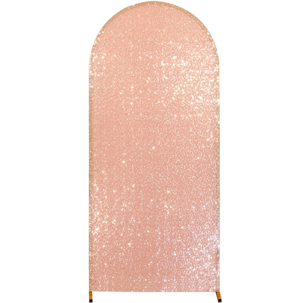 Sequin U-shaped arch cover double-sided cover back milk silk stretch fabric birthday party decoration scene background Sequin U-shaped arch cover double-sided cover back milk silk stretch fabric birthday party decoration scene background