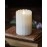 Fluted Seasonal Realistic Motion Flameless Electric LED Pillar Candle | 3D Moving Flame | Adjustable Brightness 