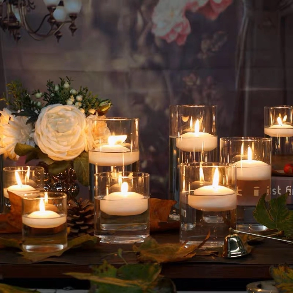 Water floating candles floating candles wedding hotel restaurant birthday candles Valentine's Day romantic candlelight dinner Water floating candles floating candles wedding hotel restaurant birthday candles Valentine's Day romantic candlelight dinner