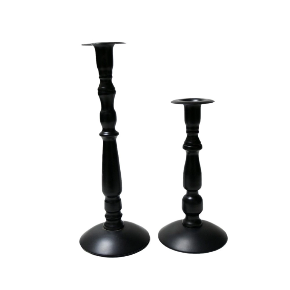 Retro black iron paint candlestick home decoration aromatherapy candle candlestick Retro black iron paint candlestick home decoration aromatherapy candle candlestick