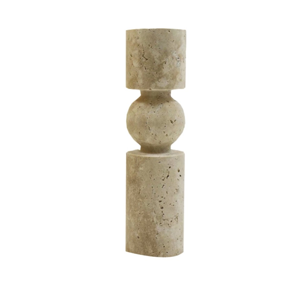 Creative light luxury style natural stone yellow cave stone candlestick ornaments Creative light luxury style natural stone yellow cave stone candlestick ornaments