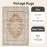 5x7 Washable Vintage Rug: Oriental Rugs for Living Room Non Slip Backing Stain Resistant Large Indoor Carpet for Bedroom