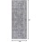 Machine Washable 2'6x6'6 Area Rug with Non Slip Backing for Living Room, Bedroom, Bathroom, Kitchen, Printed Vintage Home Decor