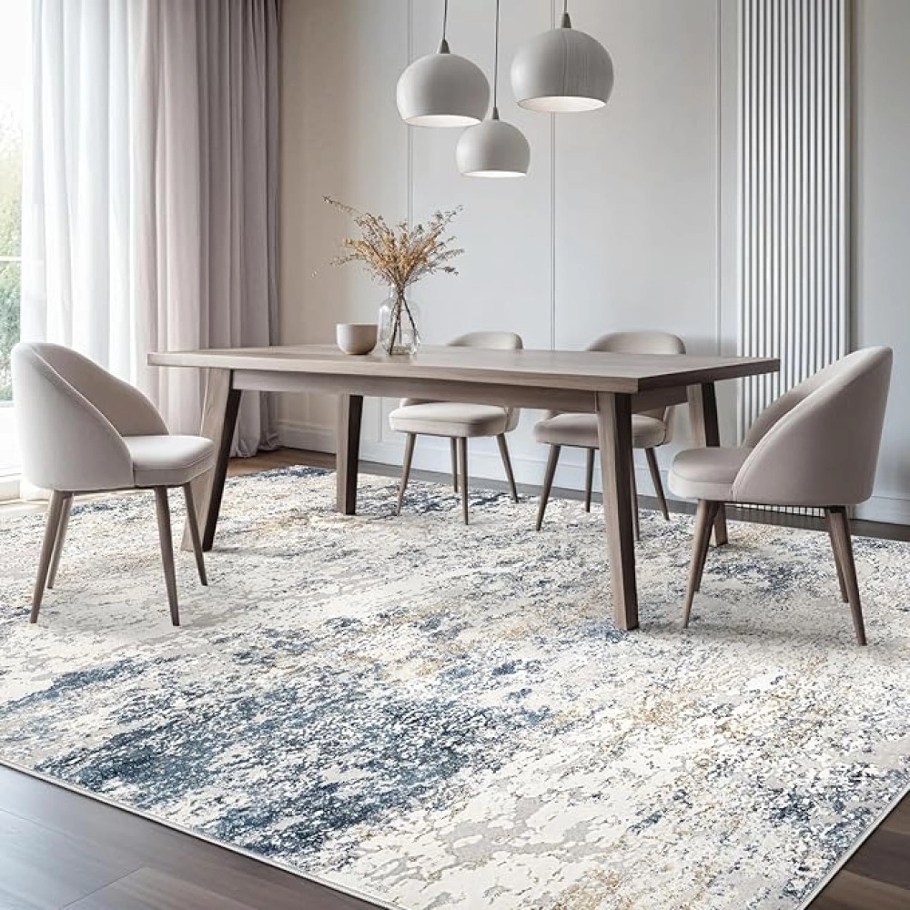 Area Rug Living Room Rugs - 5x8 Abstract Large Soft Indoor Washable Rug Neutral Modern Low Pile Carpet for Bedroom Dining Room Area Rug Living Room Rugs - 5x8 Abstract Large Soft Indoor Washable Rug Neutral Modern Low Pile Carpet for Bedroom Dining Room