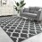 Geometric Shag Modern Area Rug for Living Room Bedroom
