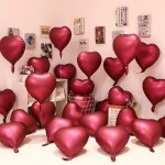 Aluminum film balloon love pink floating birthday wedding romantic arrangement