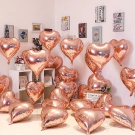 Aluminum film balloon love pink floating birthday wedding romantic arrangement