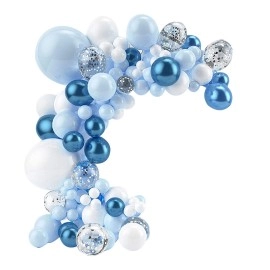 18-inch macaron blue balloon chain set party theme decoration balloon arrangement