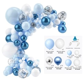 18-inch macaron blue balloon chain set party theme decoration balloon arrangement