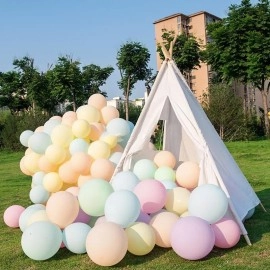 Macaron color round latex balloon party decoration